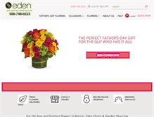 Tablet Screenshot of edensflorist.net